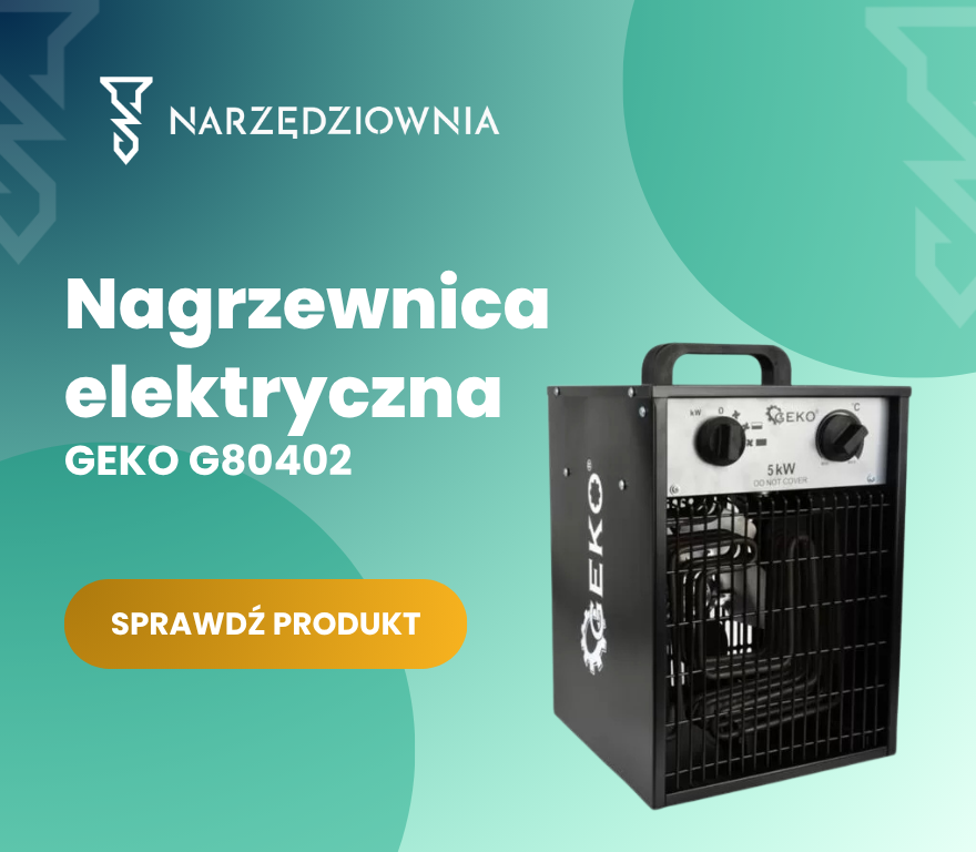 Nagrzewnica elektryczna z termostatem 5 kW 400 V siła GEKO G80402